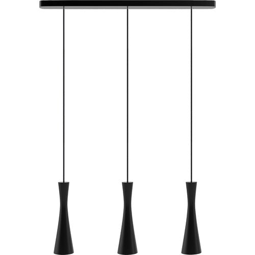 Hanging lamp black Vegas 3 tr - CASA DESIGN