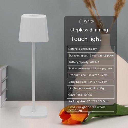 USB Rechargeable Desk Lamp Bedroom Touch Led Atmosphere Small Night - CASA DESIGN