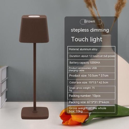 USB Rechargeable Desk Lamp Bedroom Touch Led Atmosphere Small Night - CASA DESIGN